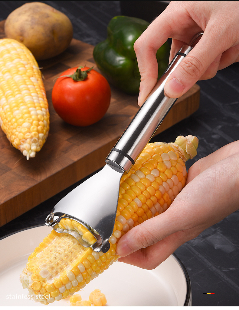 dropship Stainless Steel Corn Stripper Corns Threshing Device Easy Peeling Corn Kerneler Peeler Fruit &amp; Vegetable Tools/Corns Strippe