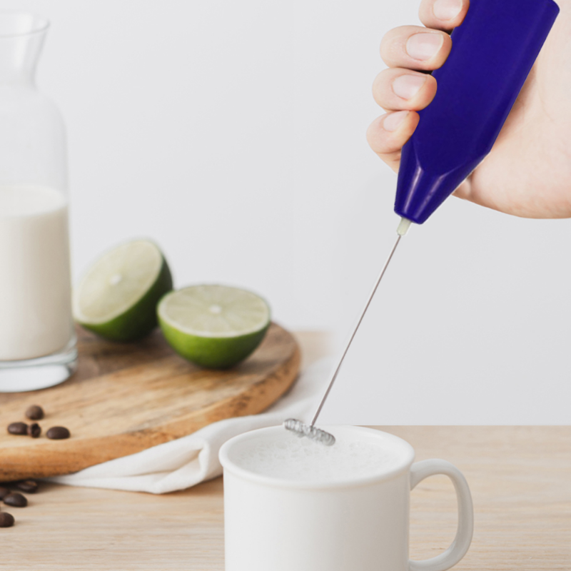dropship Mini Electric Coffee Blender Handheld Egg Beater Bubble Drink Stirrer Creative Electric Egg Beater Electric Milk Blender
