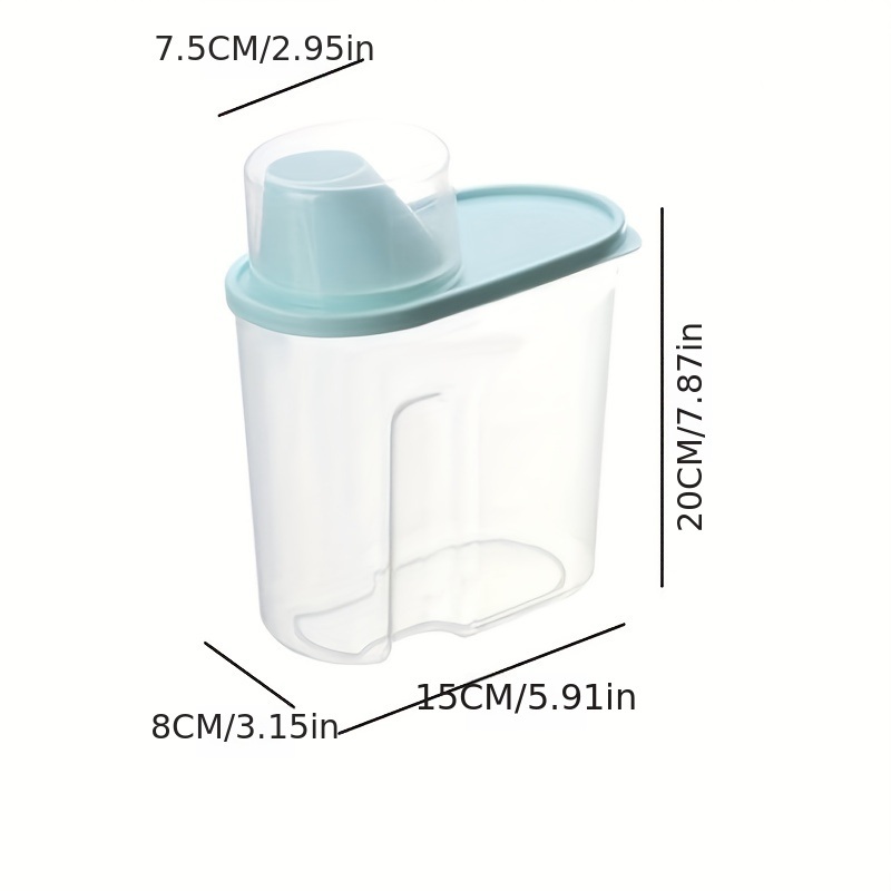 dropship 1pc 1.9L Kitchen Cereals Jar; Kitchen Storage Box; Airtight Food Storage Containers; Kitchen Supplies
