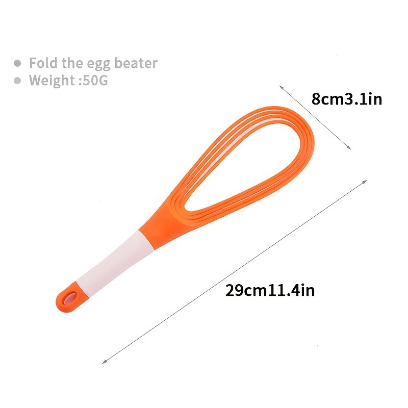 dropship 1pc Storeable And Foldable Household Multifunctional Manual Rotary Egg Beater