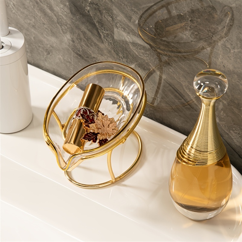 dropship 1pc, Soap Box Household Drain Soap Box Creative No-punch Storage Shelf Soap Dish Bathroom Accessories
