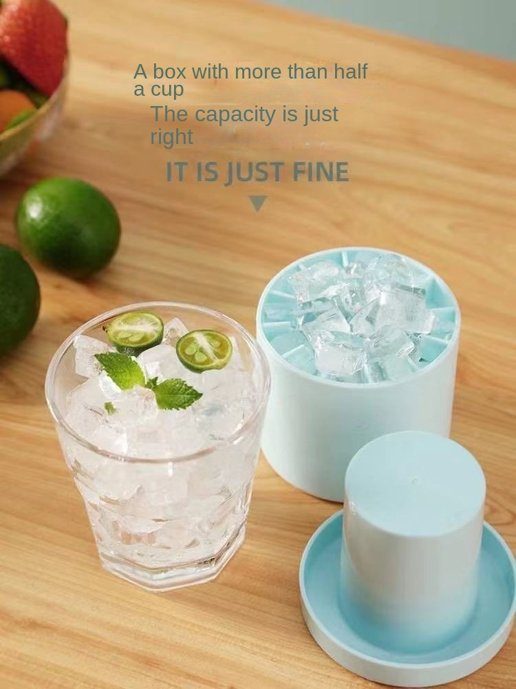 dropship Ice Bucket Cup Mold Ice Cubes Tray Food Grade Quickly Freeze Silicone Ice Maker Creative Design Ice Bucket Whiskey Beer Maker