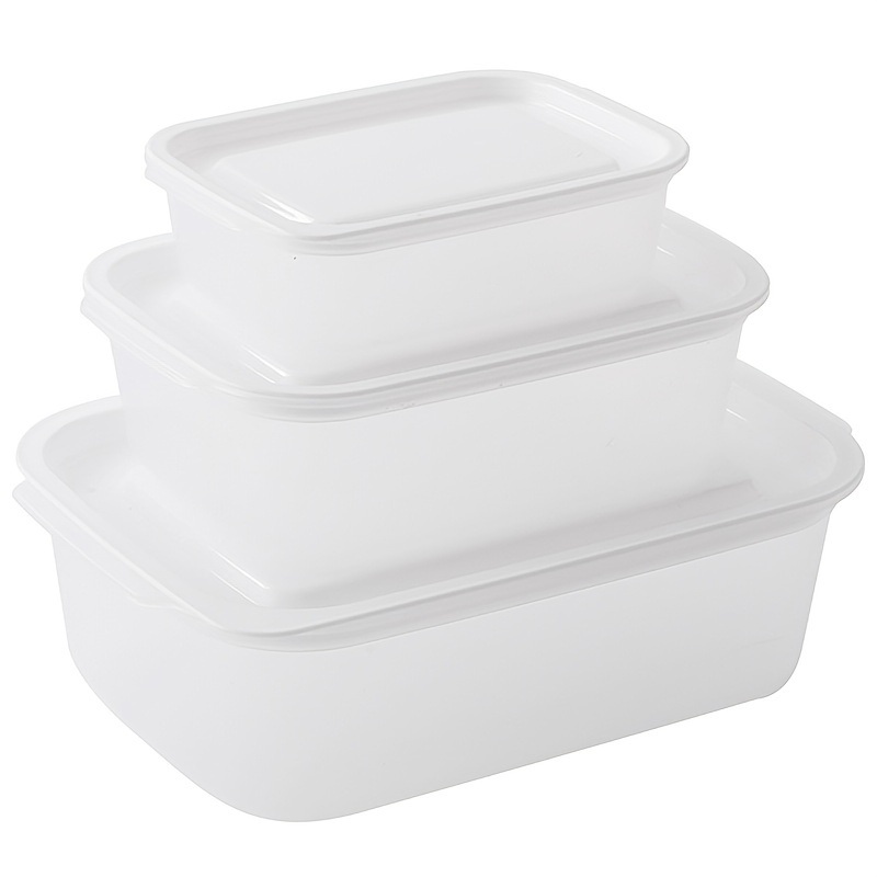 dropship 3pcs Fresh-keeping Box; Sealed Box; Refrigerator Storage Box; Fruit And Vegetable Food Finishing Storage Box; Kitchen Supplies