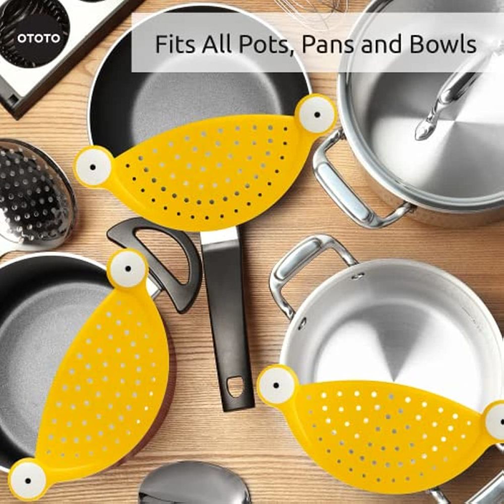 dropship 1pc Pasta Strainer - Cute Monster Eye Design - BPA Free Food Strainer For Kitchen - Noodle And Pot Strainer Kitchen Accessory Gift