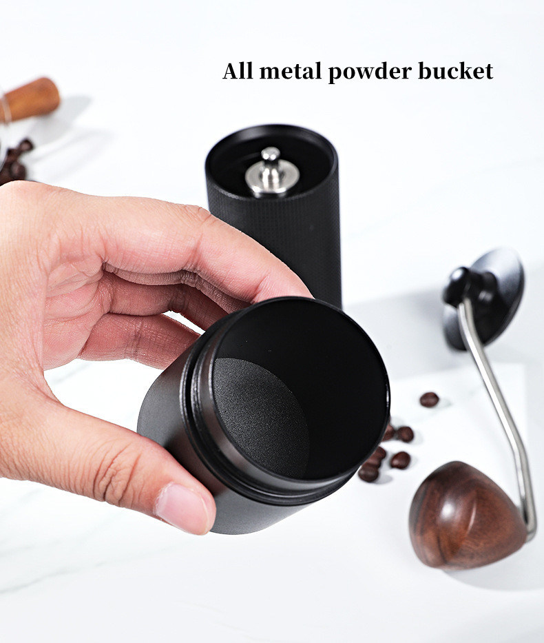dropship Portable Manual Coffee Bean Grinder High Quality CNC Stainless Precision Steel Core Bean Crusher Kitchen Supplies