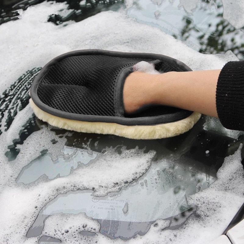 dropship Car Wash Gloves; Car Glass Cleaning Tool