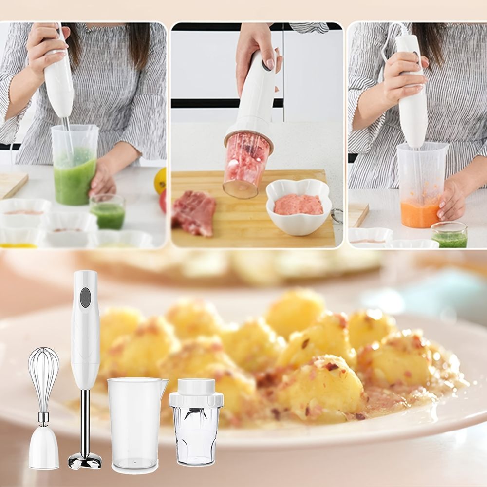 dropship Electric Stirring Rod; Multifunctional Household Small Hand-Held Cooking Machine; Immersion Food Mixer; Food Supplement Machine; Kitchen Tools; For Ground Meat; Grinding
