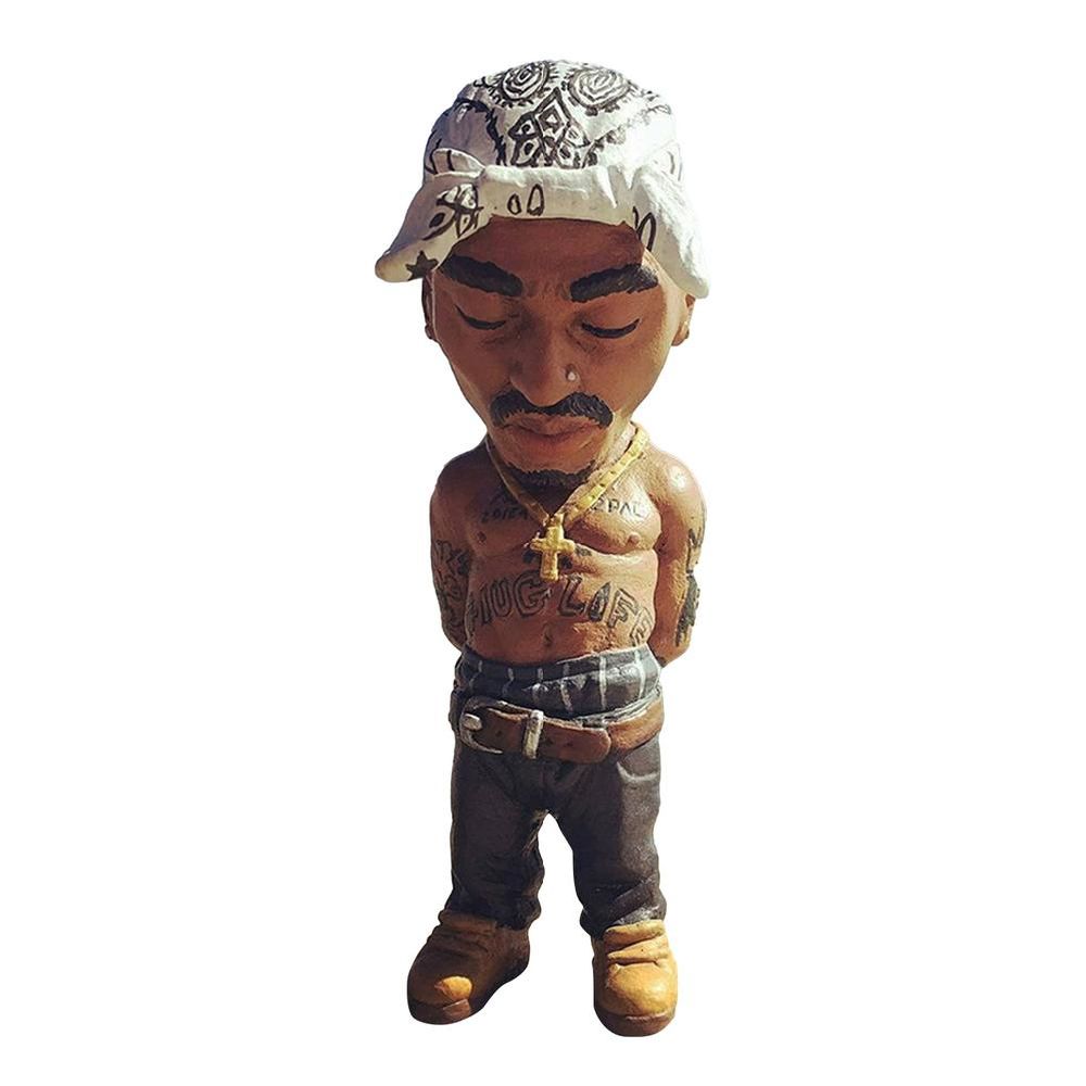 dropship Gift for Hip Hop Lover Figurines Alkyne Legend Commemorative Resin Figurines Ornament Handmade The Late Rap Music Star Sculpture