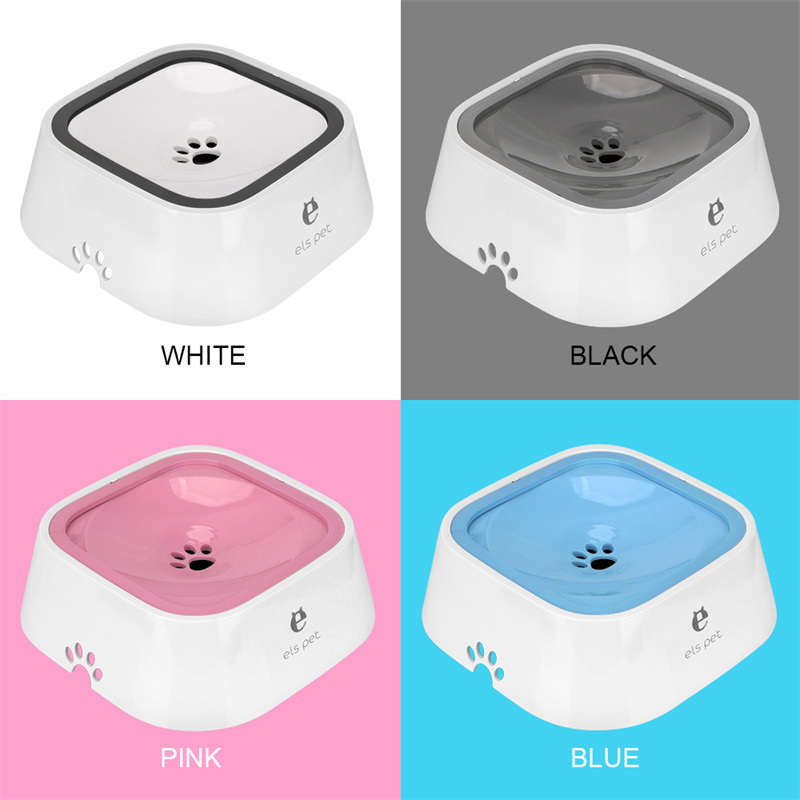 dropship 1.5L Cat Dog Water Bowl Carried Floating Bowl Anti-Overflow Slow Water Feeder Dispenser Pet Fountain ABS&PP Dog Supplies