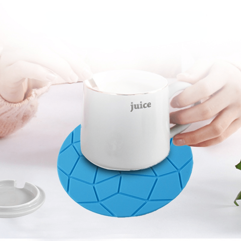 dropship 1pc Food Grade Silicone Coaster; Anti-scalding Thickened Pot Mat; Turtle Pattern Heat Insulation Mat; High Temperature Resistant Table Mat
