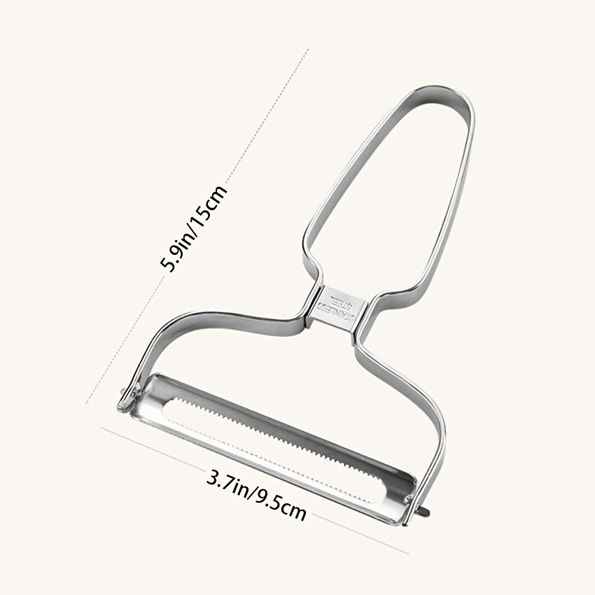 dropship 1pc Stainless Steel Peeler For Fruit; Carrot; Potato; Multi-purpose Cabbage Planer; Vegetable And Fruit Peeler; Kitchen Gadget