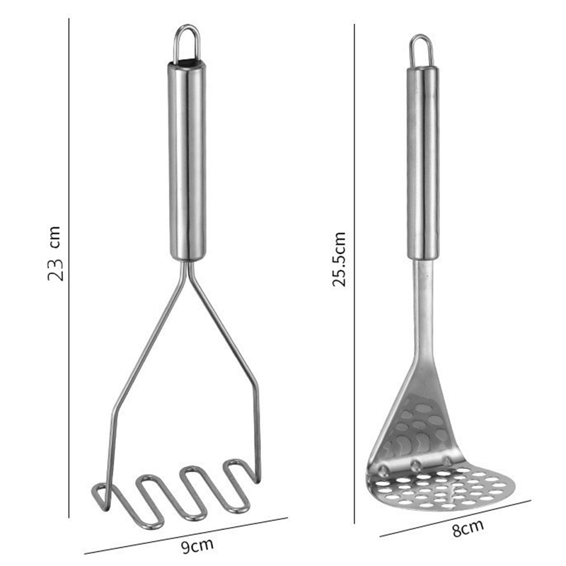 dropship Stainless Steel Manual Potato Press;  Baby Food Masher;  Wavy Potato Press