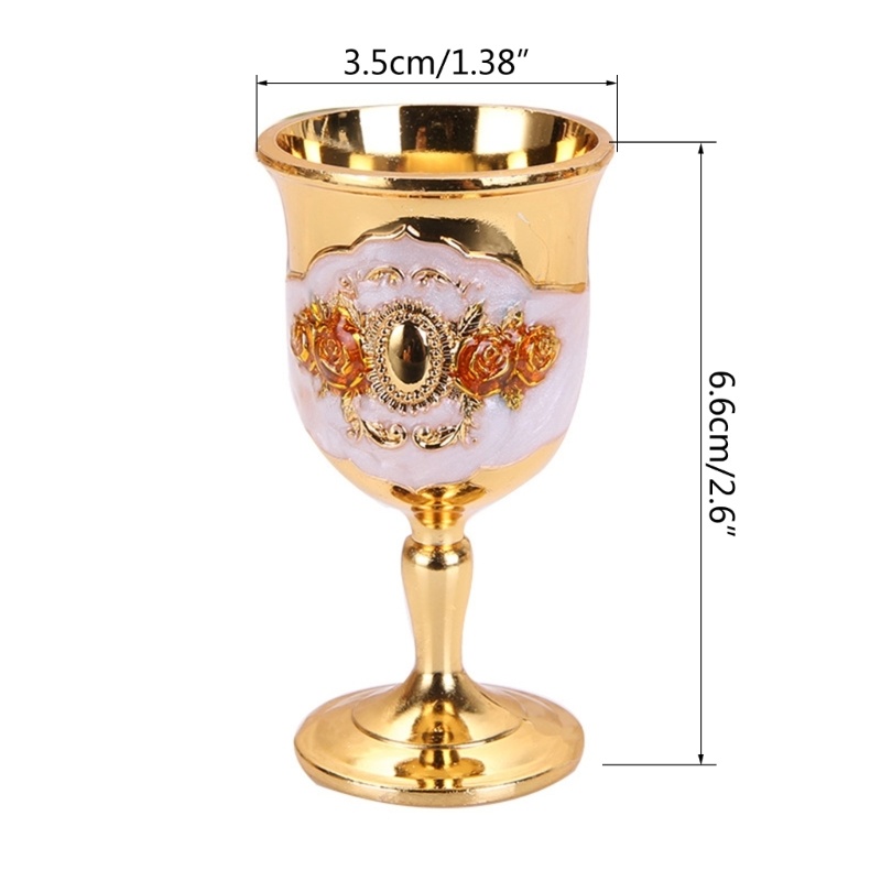 dropship X6HD European Style Wine Glasses Retro Dinnerware Goblet Spirit Vodka Champagne Glasses Beverage Tumbler for Party Home Bar