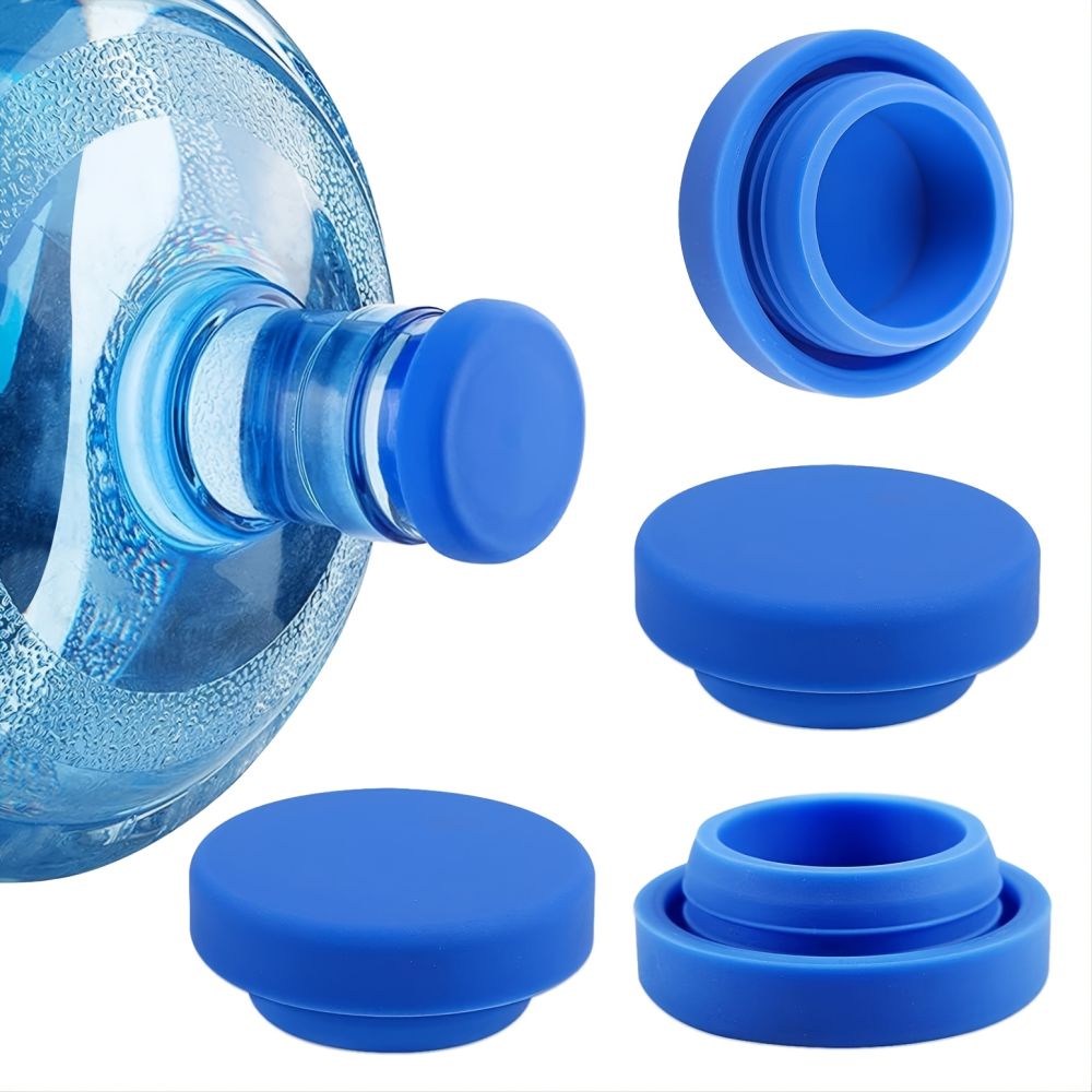 dropship 1 Pack 5 Gallon Water Jug Cap Reusable; Non-Spill 55mm/2.17in Water Bottle Caps; Silicone Replacement Cap Lids Anti Splash