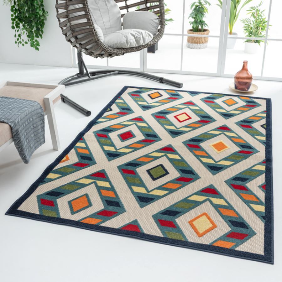 dropship Stylish Classic Pattern Design Floral Damask High-Low Indoor Outdoor Area Rug