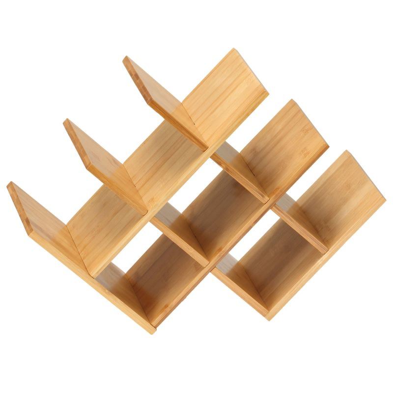 dropship Kitchen Natural Bamboo Products Wine Rack Display Storage Holder Shelf