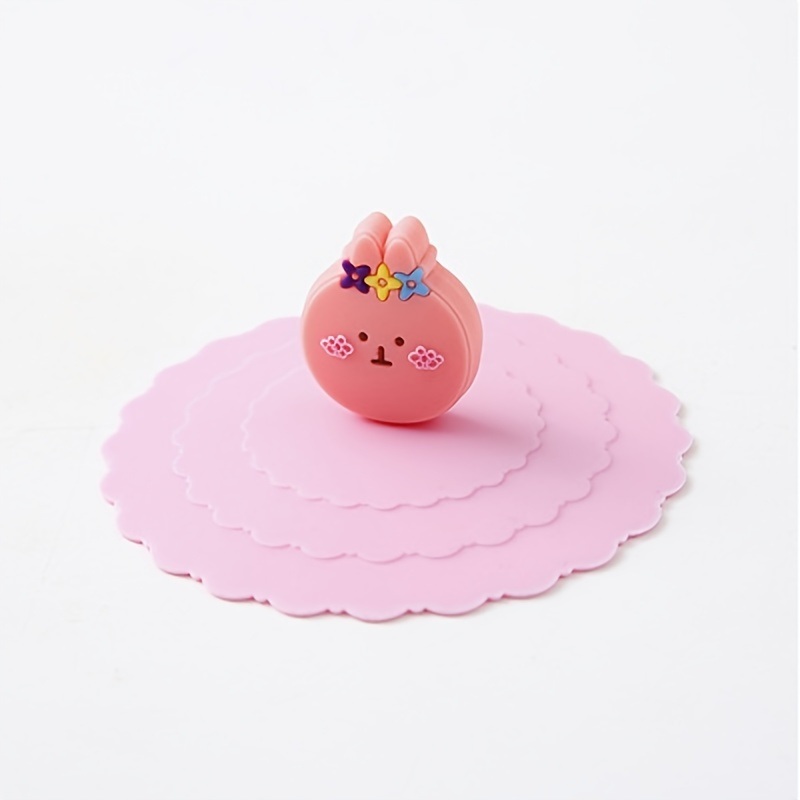 dropship 1pc Silicone Cup Lid; Leak-proof And Dust-proof Ceramic Tea Cup Lid; Sealed Bowl Lid; Multi-purpose Sealed Fresh-keeping Cover
