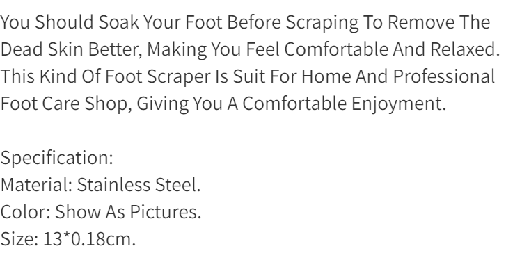 dropship 1 Pcs Stainless Steel Pedicure Scrapers Callus Knife, Pedicure Scrubber Tools, Foot File Dead Skin Remover Tools
