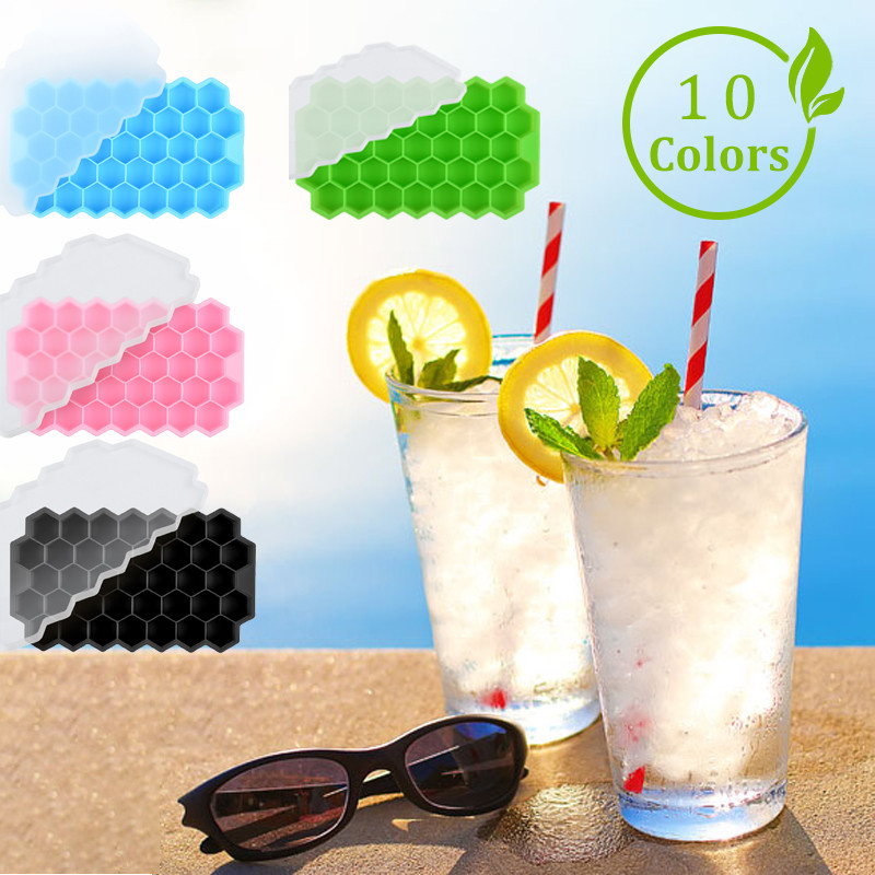 dropship 1pc Ice Tray Mold Honeycomb Silicone Ice Tray Hexagonal Ice Tray 37 Honeycomb Ice Trays