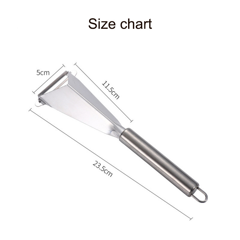 dropship Multifunctional Apple Triangle Push Knife Potato Stainless Steel Fancy Fruit Knife Creative Carving Restaurant Plate Peeling Kni