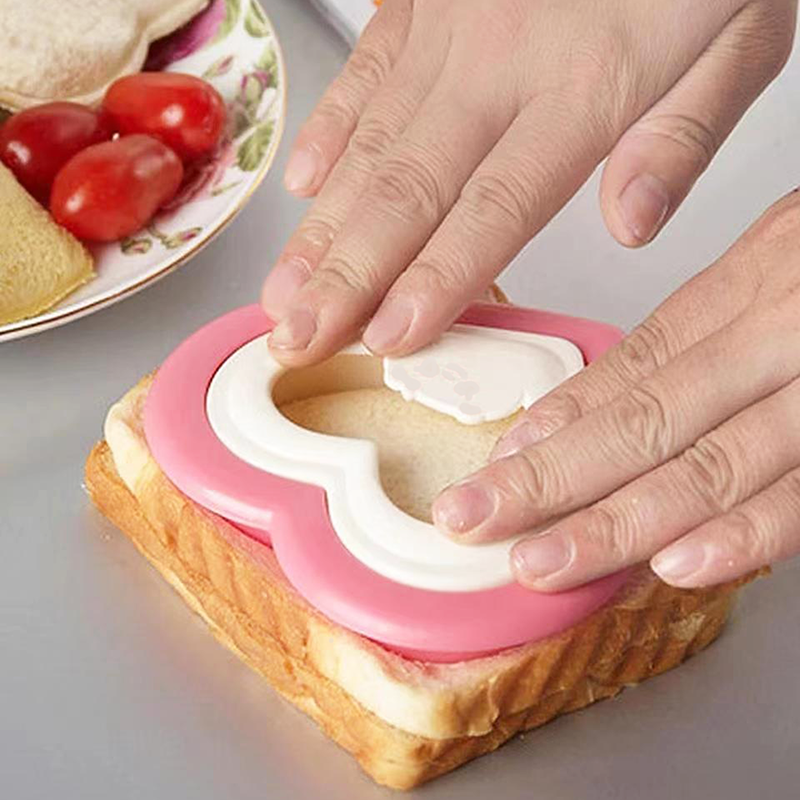 dropship 1pc Heart Sandwich Cutter And Sealer, Decruster Bread Sandwich Maker Cutters Make, DIY Pocket Sandwiches Mold Square Shape, Decruster Sandwich Maker For Kids, Family Kitchen Tools