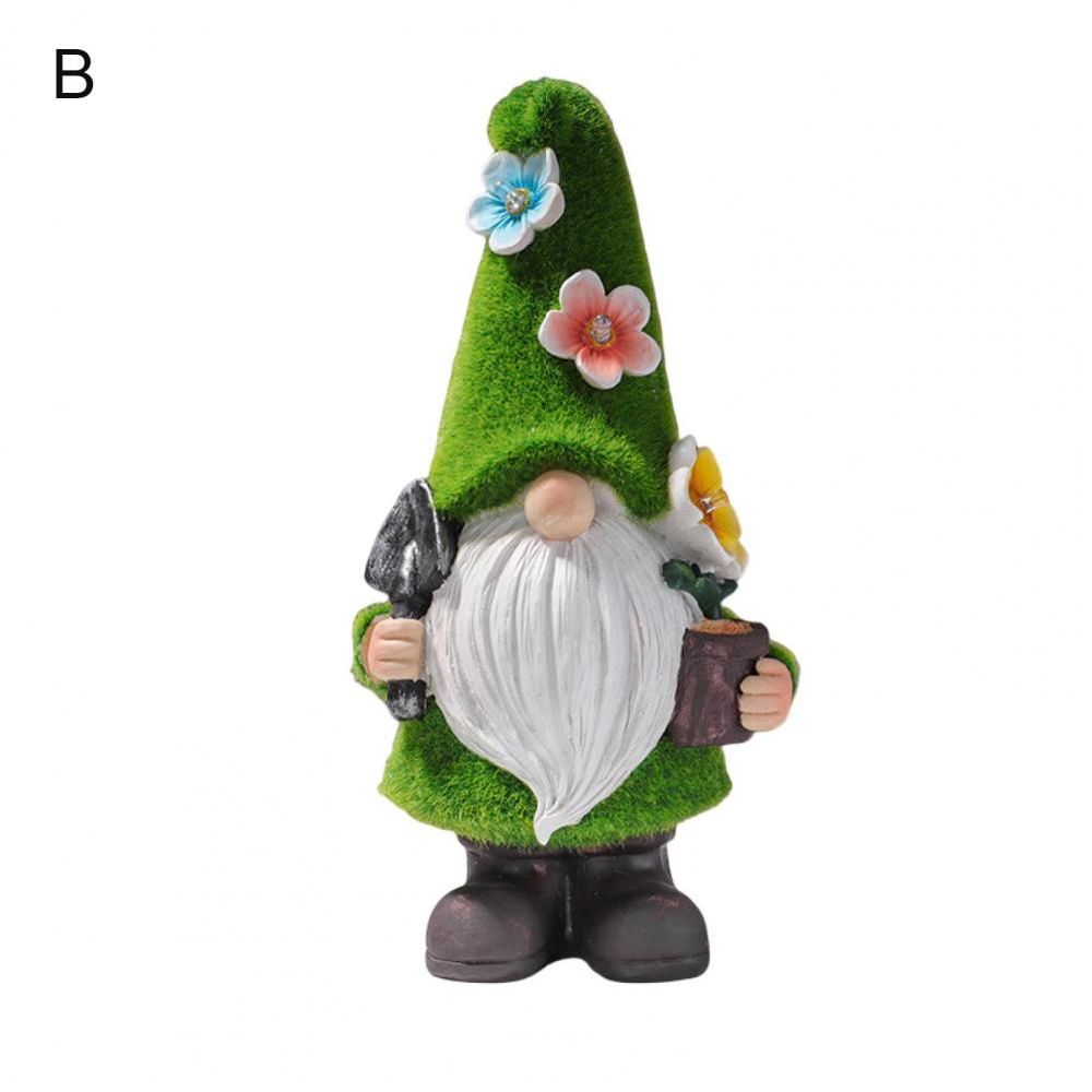 dropship Gnome Night Solar Light Flower Decor Dimming Built-in Photoreceptor System Automatic Garden Decoration Fairy Desk Solar Light
