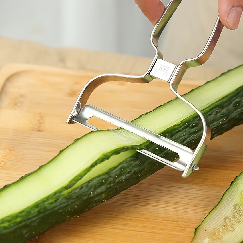 dropship 1pc Stainless Steel Peeler For Fruit; Carrot; Potato; Multi-purpose Cabbage Planer; Vegetable And Fruit Peeler; Kitchen Gadget