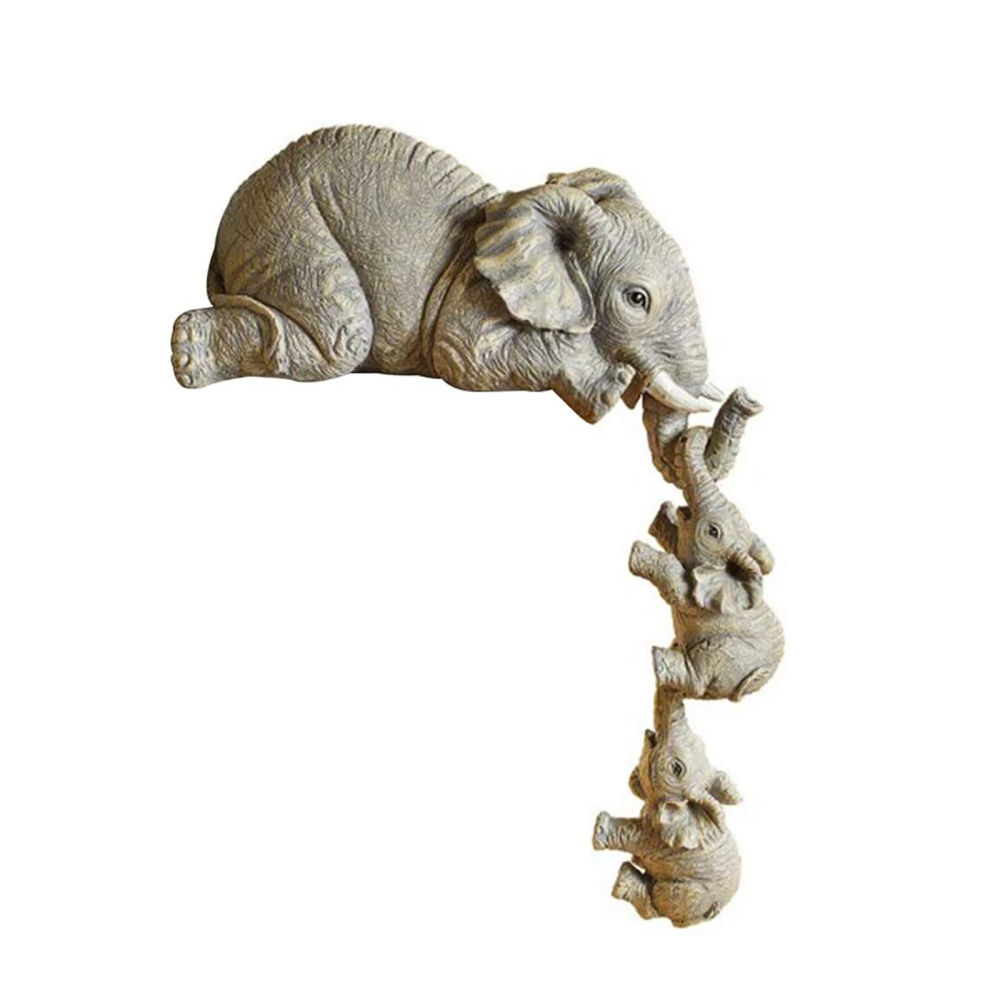dropship Desktop Decor; Elephant Shape Ornament Resin Craftwork Decor