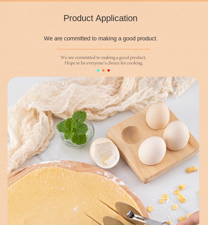 dropship 1pc Stainless Steel Fritters Cut Retractable Multi-wheel Noodle Cutter Roller Knife Pizza Knife Commercial Noodle Cutter Noodle Cutter