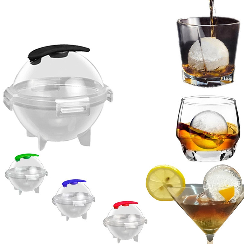 dropship 4pcs Whisky Ice Ball Mold; Round Ice Cube Mold; Random Color