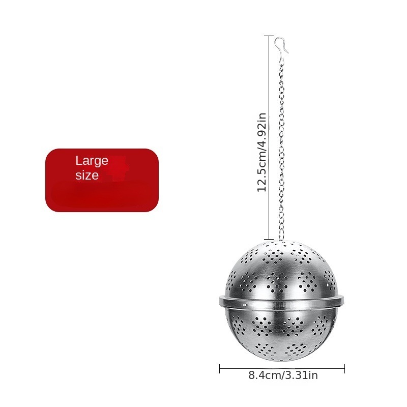dropship 1pc 304 Stainless Steel Seasoning Ball; Thickened Ball Tea Strainer; Spice Filter; Kitchen Gadget