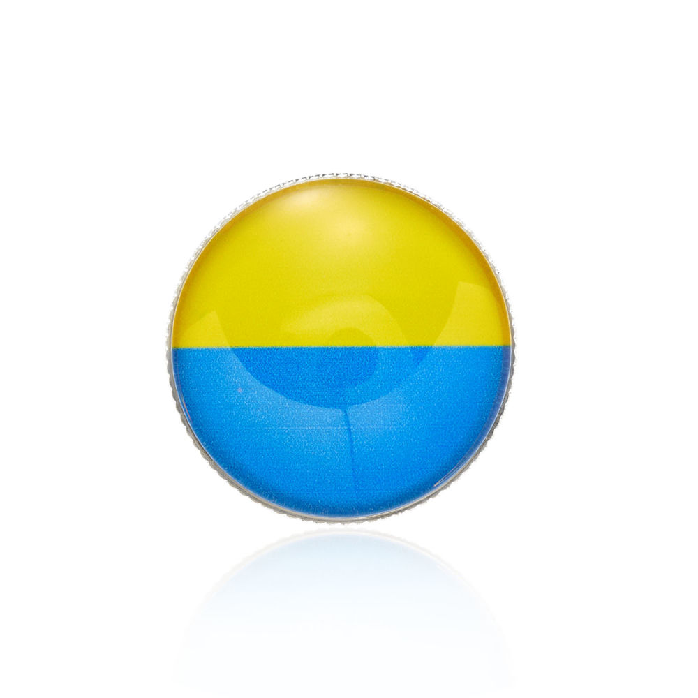 dropship Personality Ukraine Flag Brooch For Women Men Ukrainian National Map Blue Yellow Pins Patriotic Badges Coat Dress Lapel Jewelry