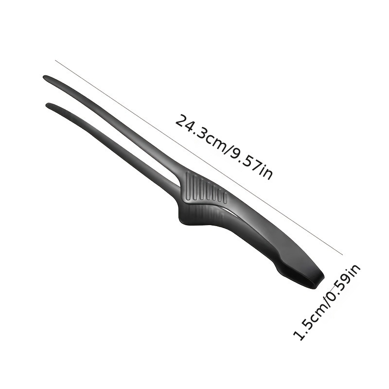 dropship 1pc Barbecue Clip Stainless Steel Food Clip; Baking Bread Clip; Hotel Restaurant Squeegee Clip