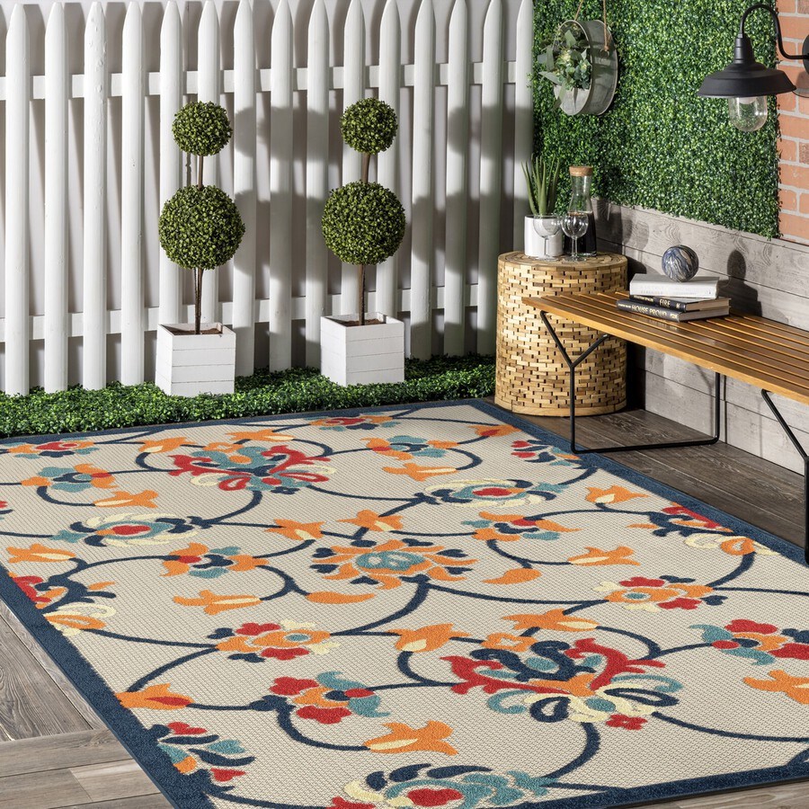 dropship Stylish Classic Pattern Design Floral Damask High-Low Indoor Outdoor Area Rug