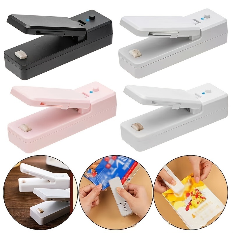 dropship 1pc Mini Bag Sealer; Rechargeable Portable Sealing Machine; Handheld Heat Vacuum Sealers For Plastic Bags; Kitchen Tools
