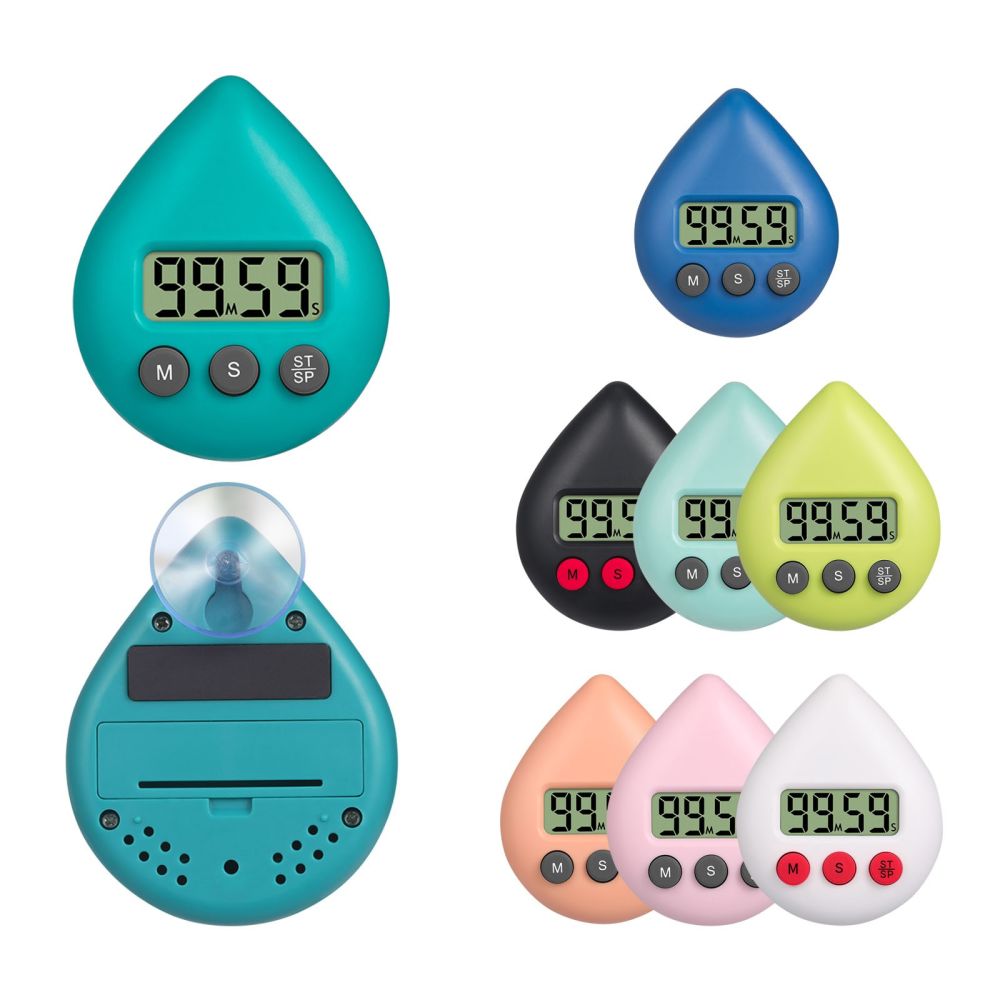 dropship LED Counter Display Alarm Clock Manual Electronic Countdown Sports Sucker Digital Timer Kitchen Cooking Shower Study Stopwatch