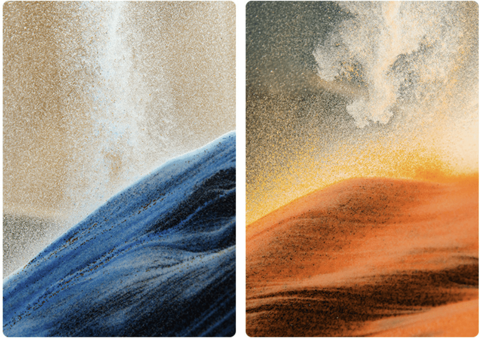 dropship 1pc; Dynamic Square Quicksand Painting; Romantic Gift; Quicksand Painting Decoration; Home Decoration; Office Desktop Decoration; Hourglass Dynamic Art Living Room Decoration