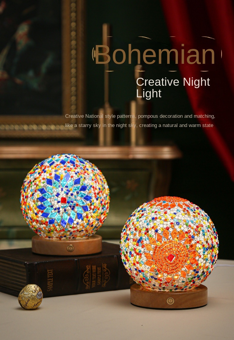 dropship 3 Color Changing Night Light RGB Remote Control Dimmable Lamp Portable Table Bedside Lamps USB Rechargeable Night Lamp