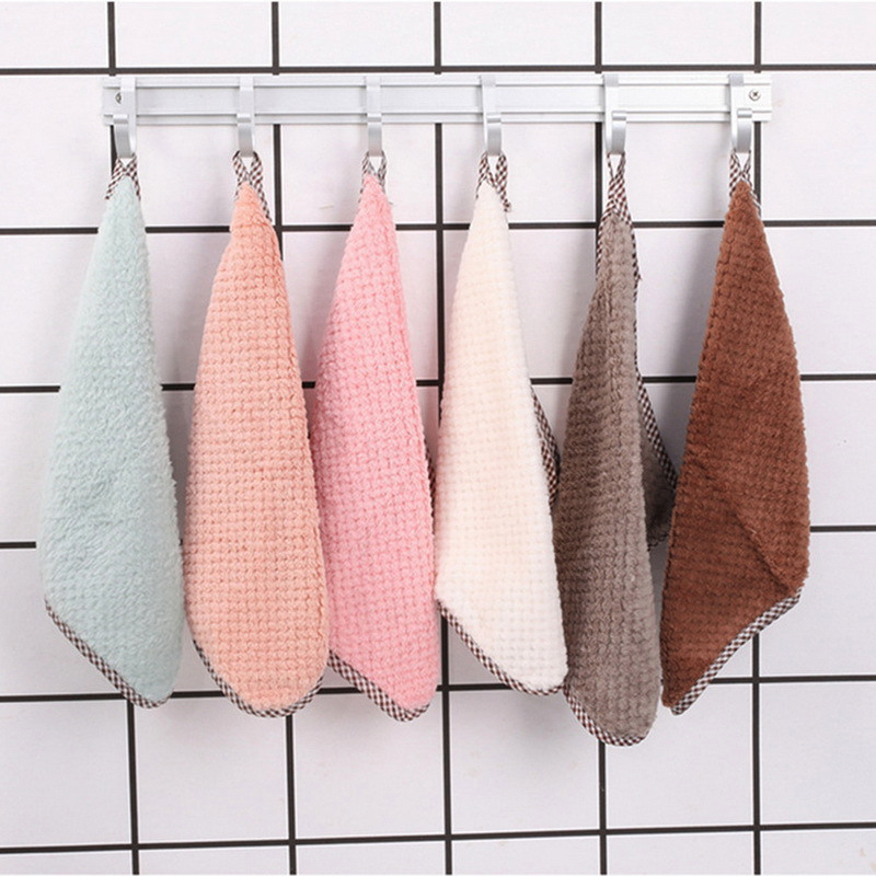dropship Kitchen daily dish towel; dish cloth; kitchen rag; non-stick oil; thickened table cleaning cloth; absorbent scouring pad