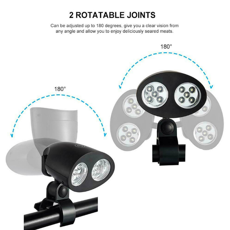 dropship Portable Grill BBQ Lights Barbecue Grilling LED Smart Touch Lighting Heat Resistant Waterproof Night Lamp BBQ Camp Accessories