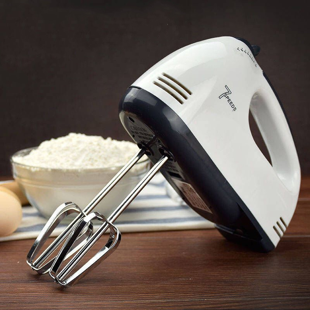 dropship Multifunctional 7 Speed Mini Mixer Electric Food Blender Handheld Mixer Egg Beater Automatic Cream Food Cake Baking Dough Mixer