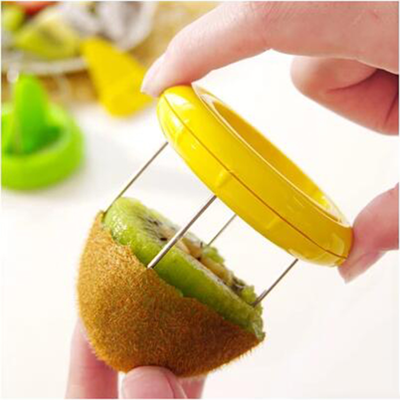 dropship Fast Fruit Kiwi Cutter Peeler Slicer Kitchen Gadgets Stainless Steel Kiwi Peeling Tools Kitchen Fruit Salad Kitchen Accessories