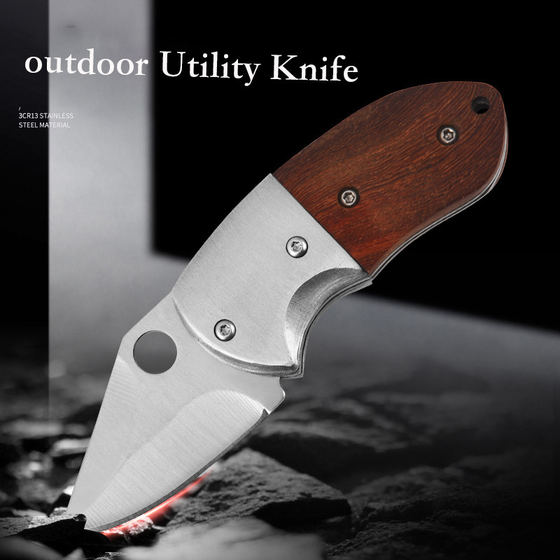 dropship Mini Folding Pocket Knift; Hunting Tactical Knife Self-defense EDC Fixed Blade Knives; Jackknife Survival Camping Equipment