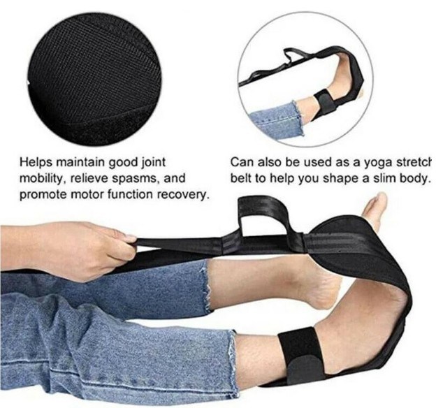 dropship Adjustable Yoga Stretching Band For Leg And Foot, Home Fitness Workout Accessories
