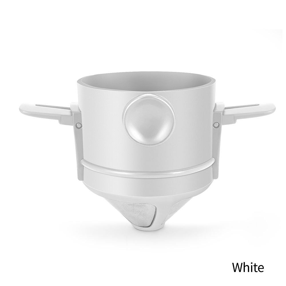 dropship 1 Pc Portable Foldable Coffee Filter Stainless Steel Easy Clean Reusable Coffee Funnel Paperless Pour Over Holder Coffee Dripper