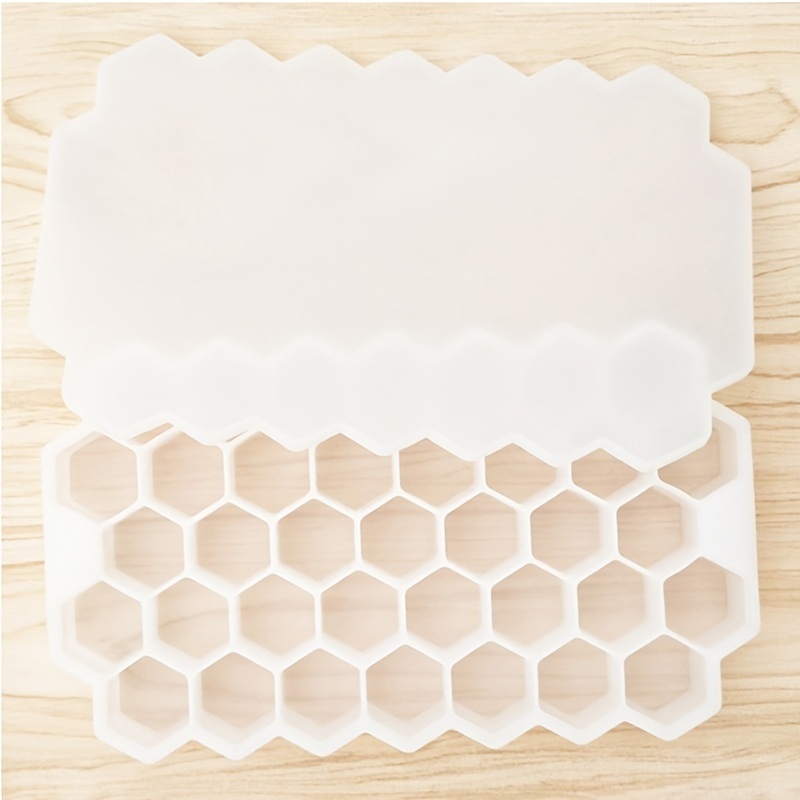 dropship 1pc Ice Tray Mold Honeycomb Silicone Ice Tray Hexagonal Ice Tray 37 Honeycomb Ice Trays
