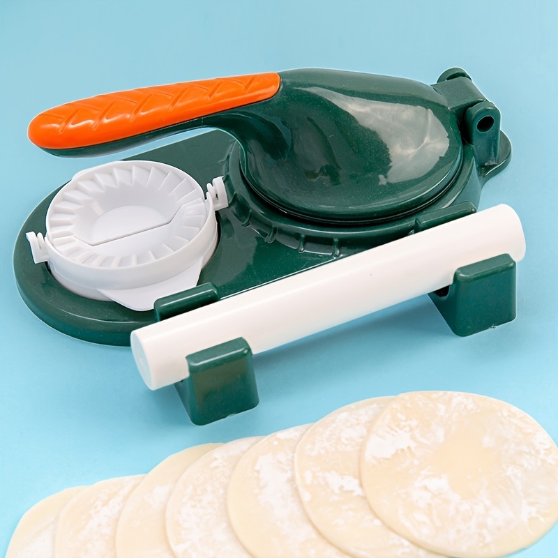 dropship Set/3pcs; Household Dumpling Leather Mold; Handmade Dumpling Artifact; Rolling Pin Three-piece Set Of Small Tools; Kitchen Supplies