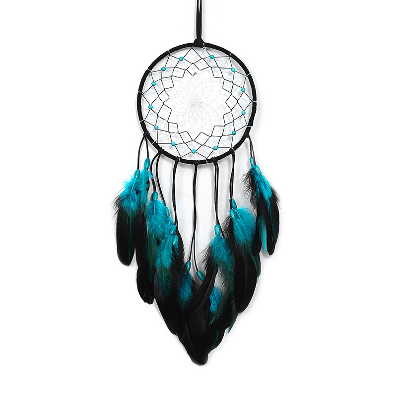 dropship 1pc Feather Dream Catcher For Bedroom; Patterned Decor Hollow Boho Wall Hanging; Handmade Dreamcatcher; Home Decor