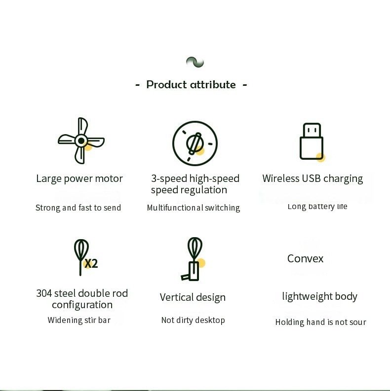 dropship Wireless Portable Electric Food Mixer 3 Speeds Automatic Whisk Dough Egg Beater Baking Cake Cream Whipper Kitchen Tool