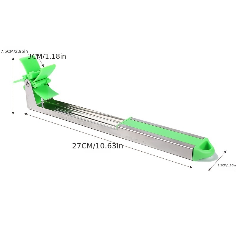 dropship Watermelon Knife Stainless Steel Pinwheel Design Easy To Cut Watermelon Slices Kitchen Gadgets Salad Fruit Slicing Knife Tool